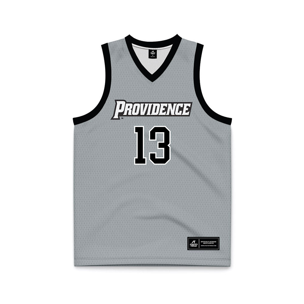 Providence - NCAA Women's Basketball : Marta Morales Romero - Grey Basketball Jersey-0