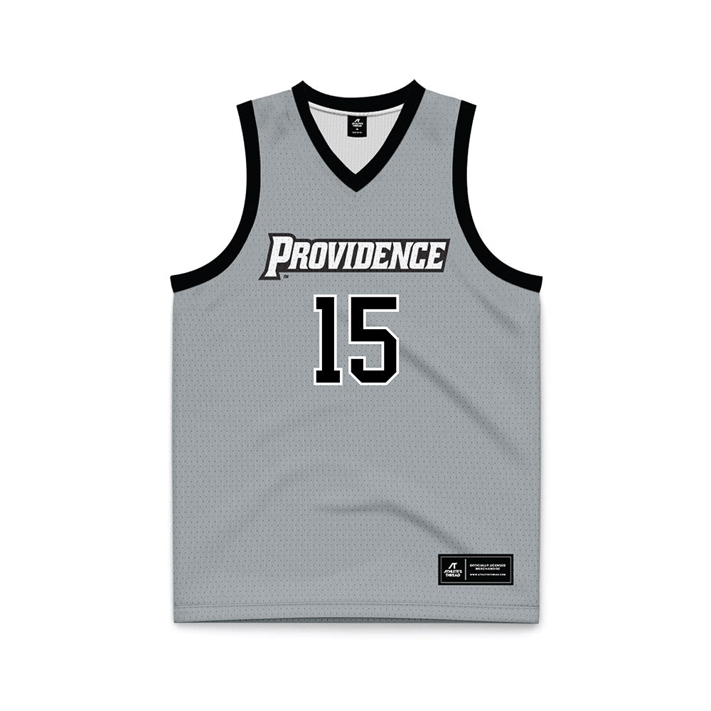 Providence - NCAA Women's Basketball : MacKayla Scarlett - Grey Basketball Jersey-0