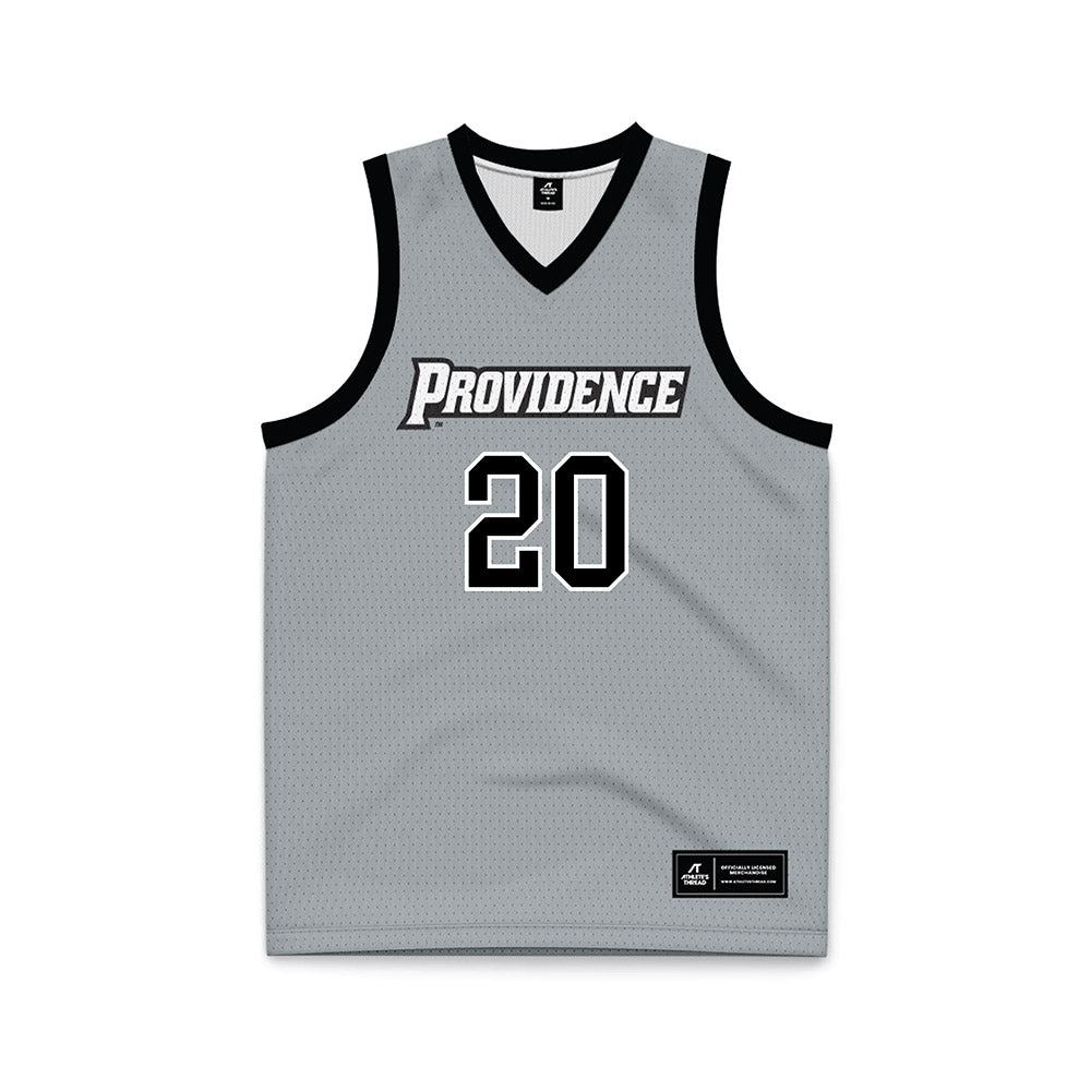 Providence - NCAA Women's Basketball : Teneisia Brown - Grey Basketball Jersey-0