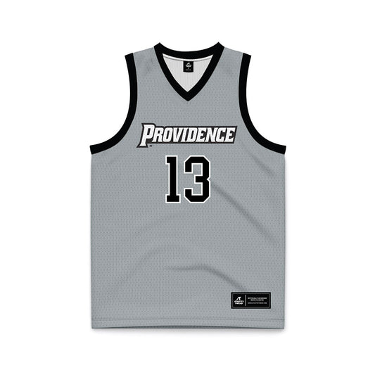 Providence - NCAA Women's Basketball : Marta Morales - Grey Basketball Jersey-0