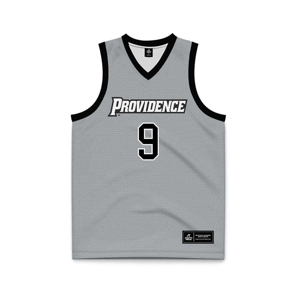 Providence - NCAA Women's Basketball : Austeja Babraitis - Grey Basketball Jersey-0