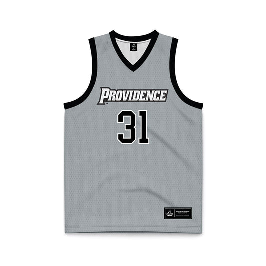 Providence - NCAA Women's Basketball : Olivia Olsen - Grey Basketball Jersey-0