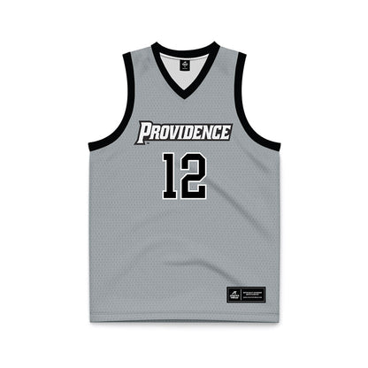 Providence - NCAA Women's Basketball : Olivia Rodrigues - Grey Basketball Jersey-0