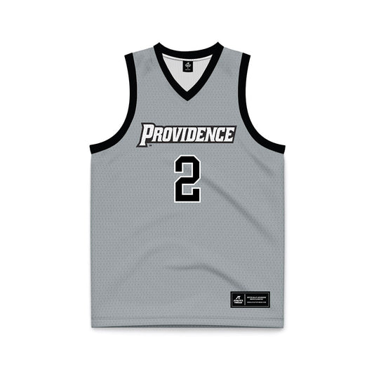 Providence - NCAA Women's Basketball : Princess Moody - Grey Basketball Jersey-0