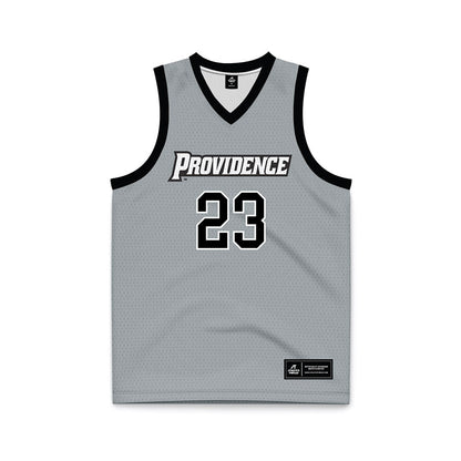 Providence - NCAA Women's Basketball : Sarah Bandoma - Grey Basketball Jersey-0