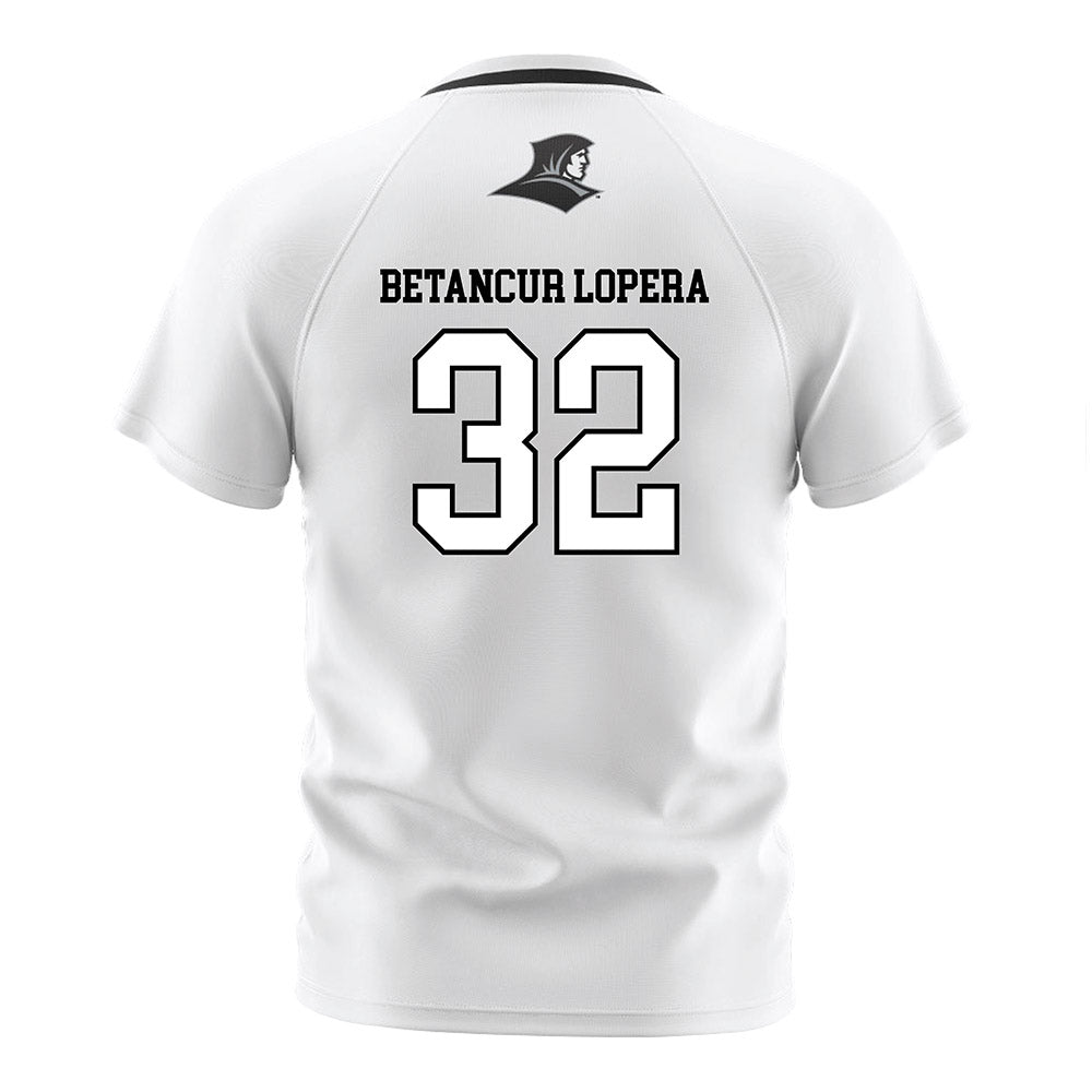 Providence - NCAA Men's Soccer : Steban Betancur Lopera - White Soccer Jersey-1