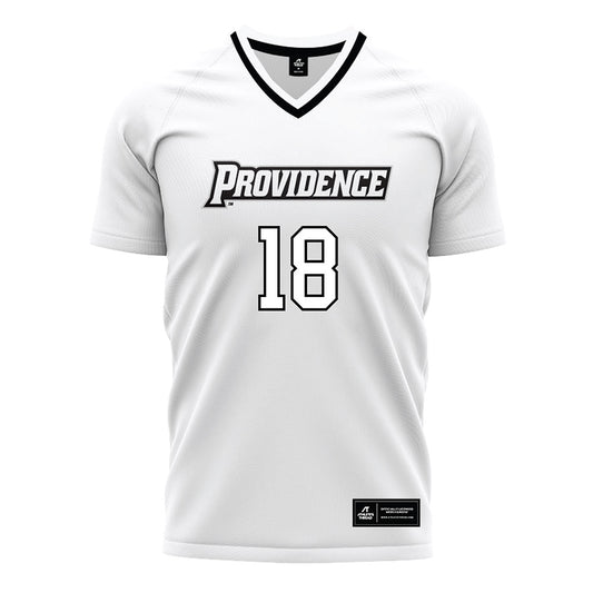 Providence - NCAA Men's Soccer : Sam Montalto - White Soccer Jersey-0