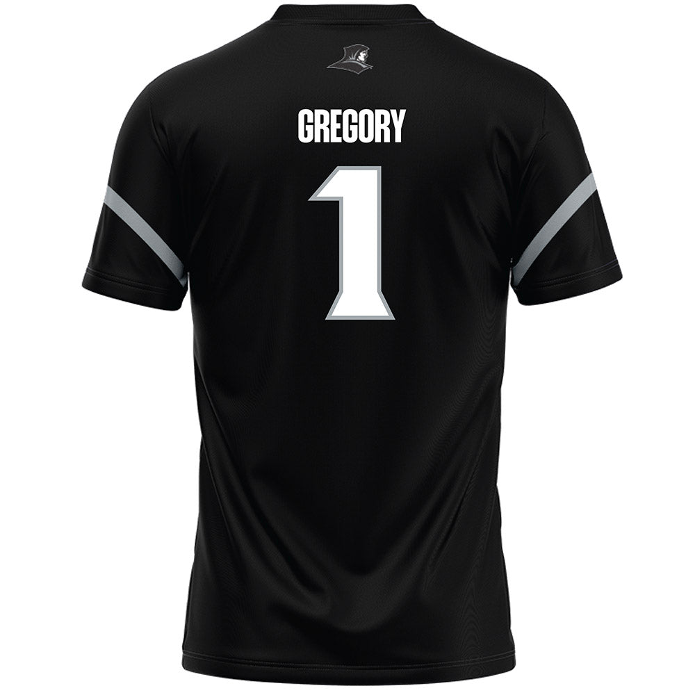 Providence - NCAA Men's Lacrosse : Pierce Gregory - Black Lacrosse Jersey -1