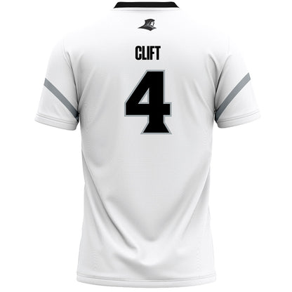 Providence - NCAA Men's Lacrosse : Drew Clift - White Lacrosse Jersey -1