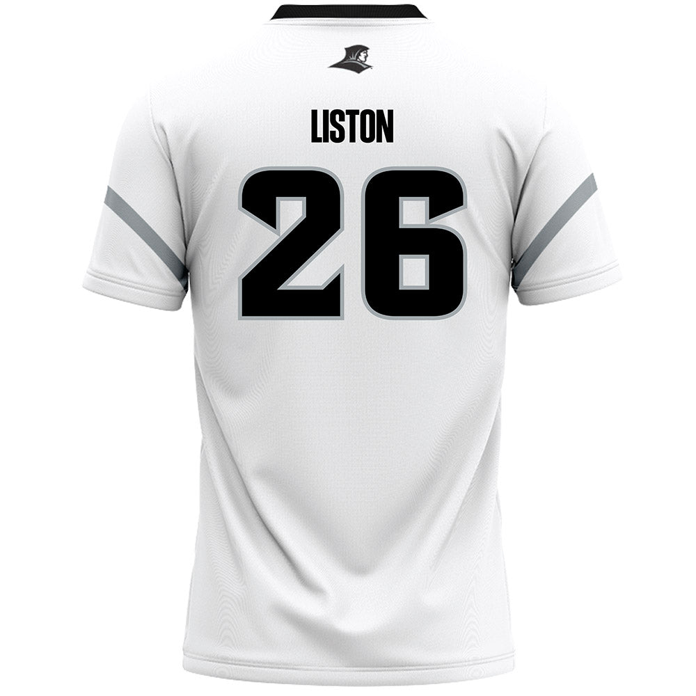 Providence - NCAA Men's Lacrosse : Spencer Liston - White Lacrosse Jersey -1
