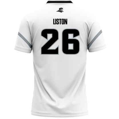 Providence - NCAA Men's Lacrosse : Spencer Liston - White Lacrosse Jersey -1