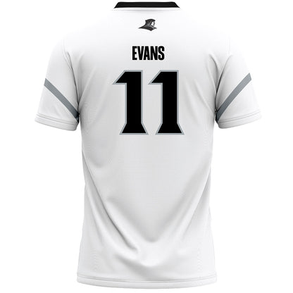 Providence - NCAA Men's Lacrosse : Stone Evans - White Lacrosse Jersey -1