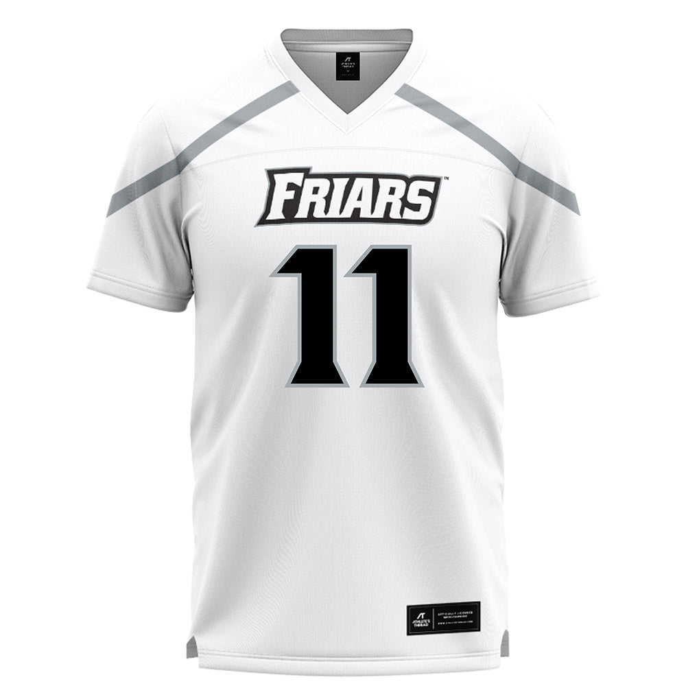Providence - NCAA Men's Lacrosse : Stone Evans - White Lacrosse Jersey -0