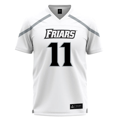 Providence - NCAA Men's Lacrosse : Stone Evans - White Lacrosse Jersey -0