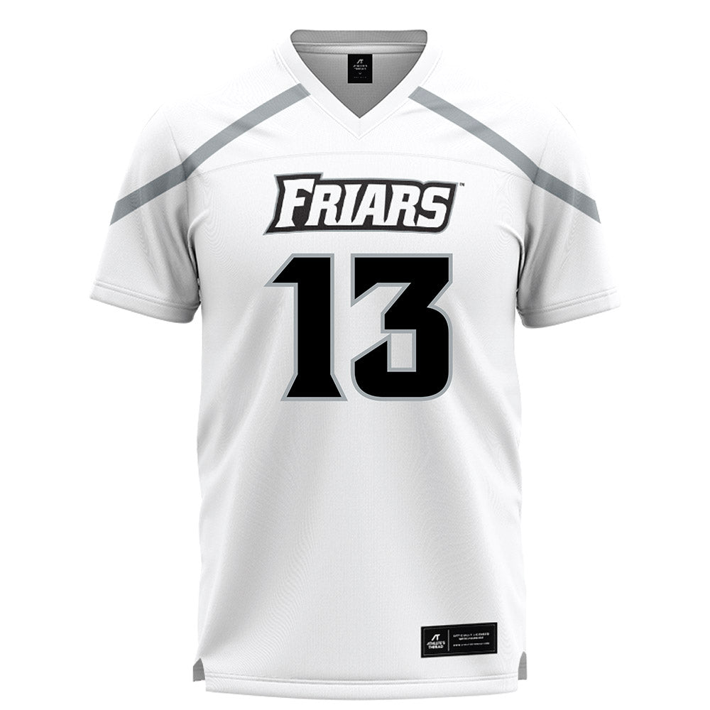 Providence - NCAA Men's Lacrosse : Sam Brazell - White Lacrosse Jersey -0