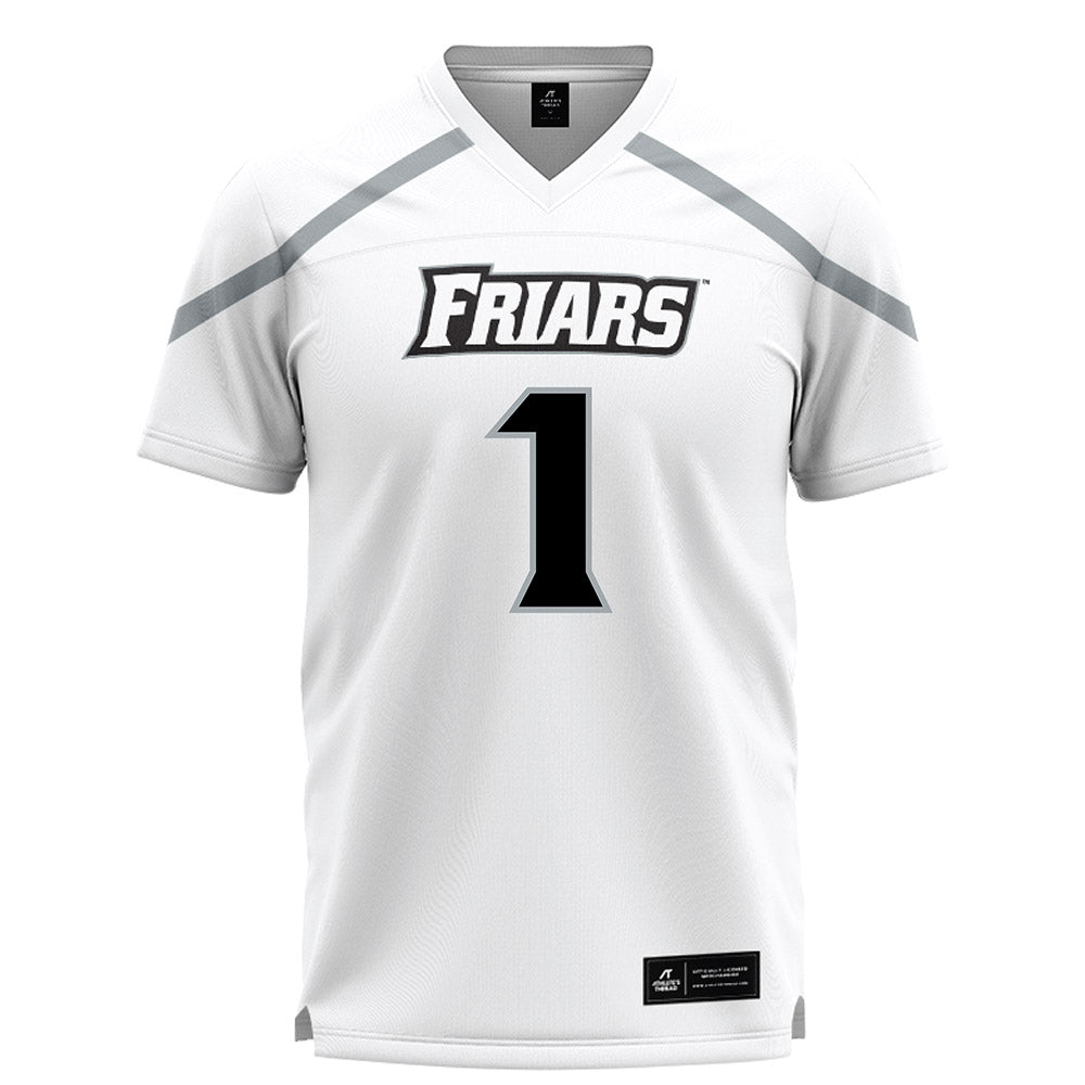Providence - NCAA Men's Lacrosse : Pierce Gregory - White Lacrosse Jersey -0
