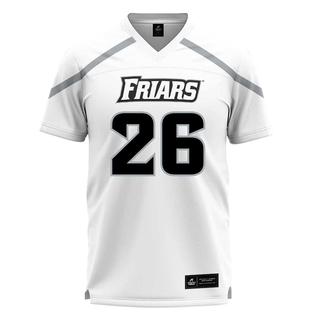 Providence - NCAA Men's Lacrosse : Spencer Liston - White Lacrosse Jersey -0
