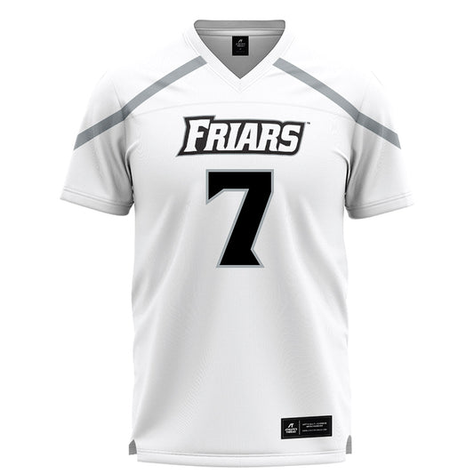 Providence - NCAA Men's Lacrosse : Luca Meola - White Lacrosse Jersey -0