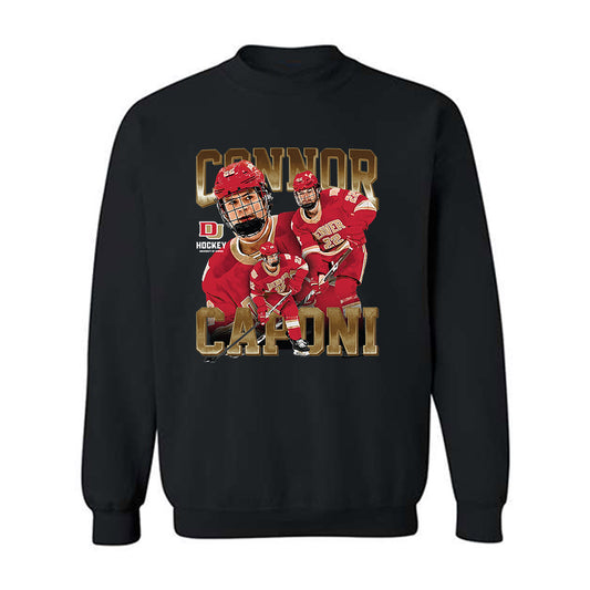 DU - NCAA Men's Ice Hockey : Connor Caponi - Crewneck Sweatshirt Player Collage-0