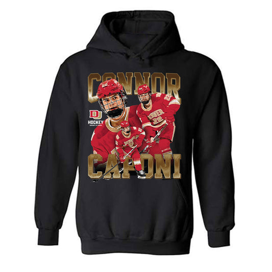 DU - NCAA Men's Ice Hockey : Connor Caponi - Hooded Sweatshirt Player Collage-0