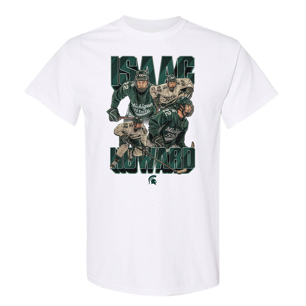 Michigan State - NCAA Men's Ice Hockey : Isaac Howard - T-Shirt-0