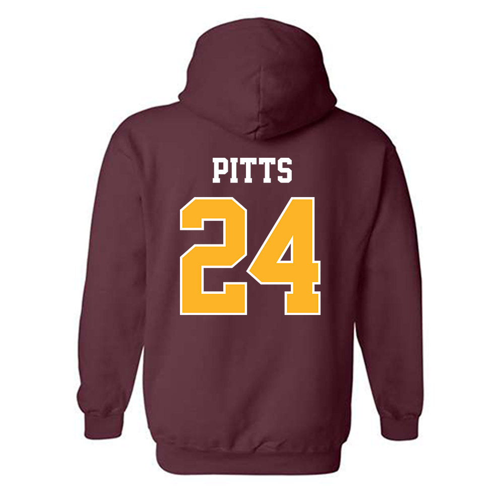 Bethune - NCAA Women's Basketball : Dariasia Pitts - Classic Shersey Hooded Sweatshirt-1