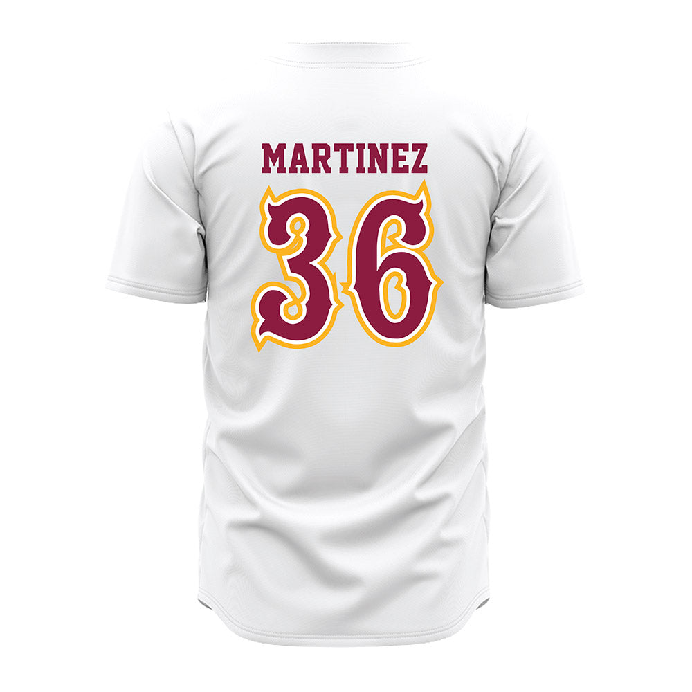 Bethune - NCAA Baseball : Andrey Martinez - White Jersey-1
