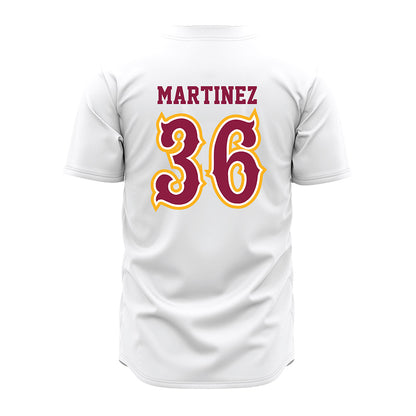 Bethune - NCAA Baseball : Andrey Martinez - White Jersey-1