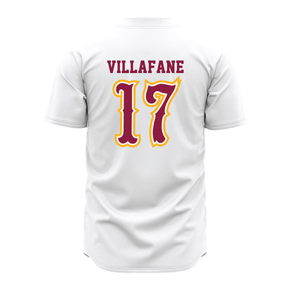 Bethune - NCAA Baseball : Jayme Villafane - White Jersey-1