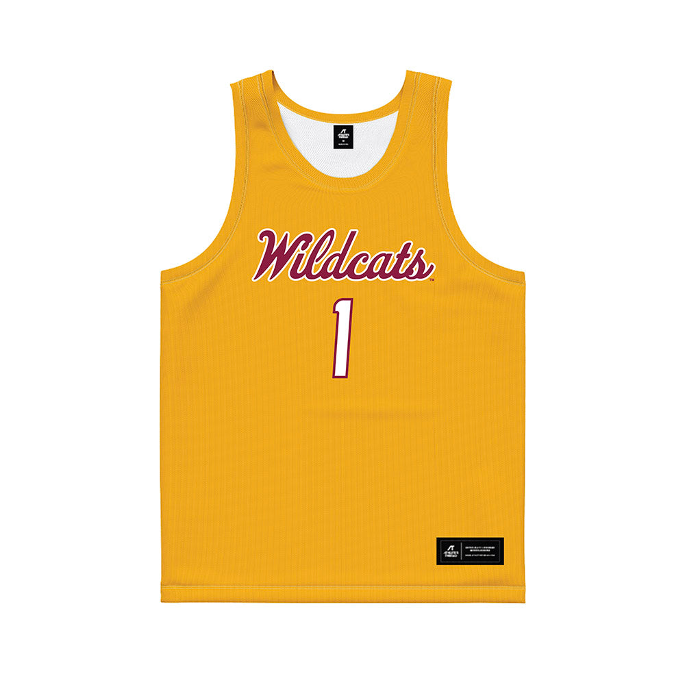 Bethune - NCAA Men's Basketball : Arterio Morris - Gold Basketball Jersey-0