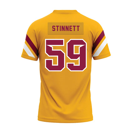 Bethune - NCAA Football : Malik Stinnett - Gold Premium Football Jersey-1