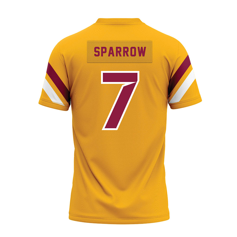 Bethune - NCAA Football : Stephen Sparrow - Gold Premium Football Jersey-1