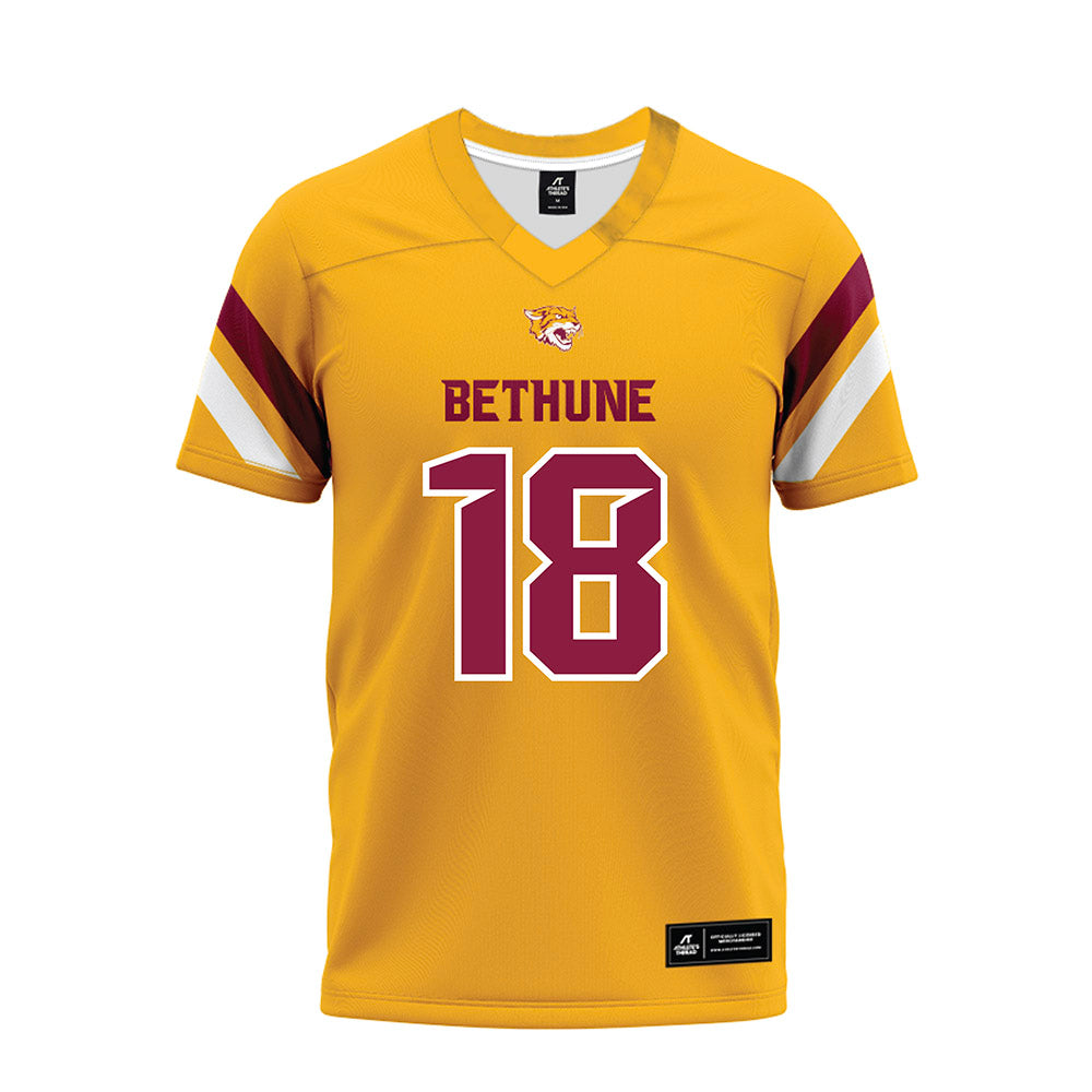 Bethune - NCAA Football : Tc Mitchell iii - Gold Premium Football Jersey-0