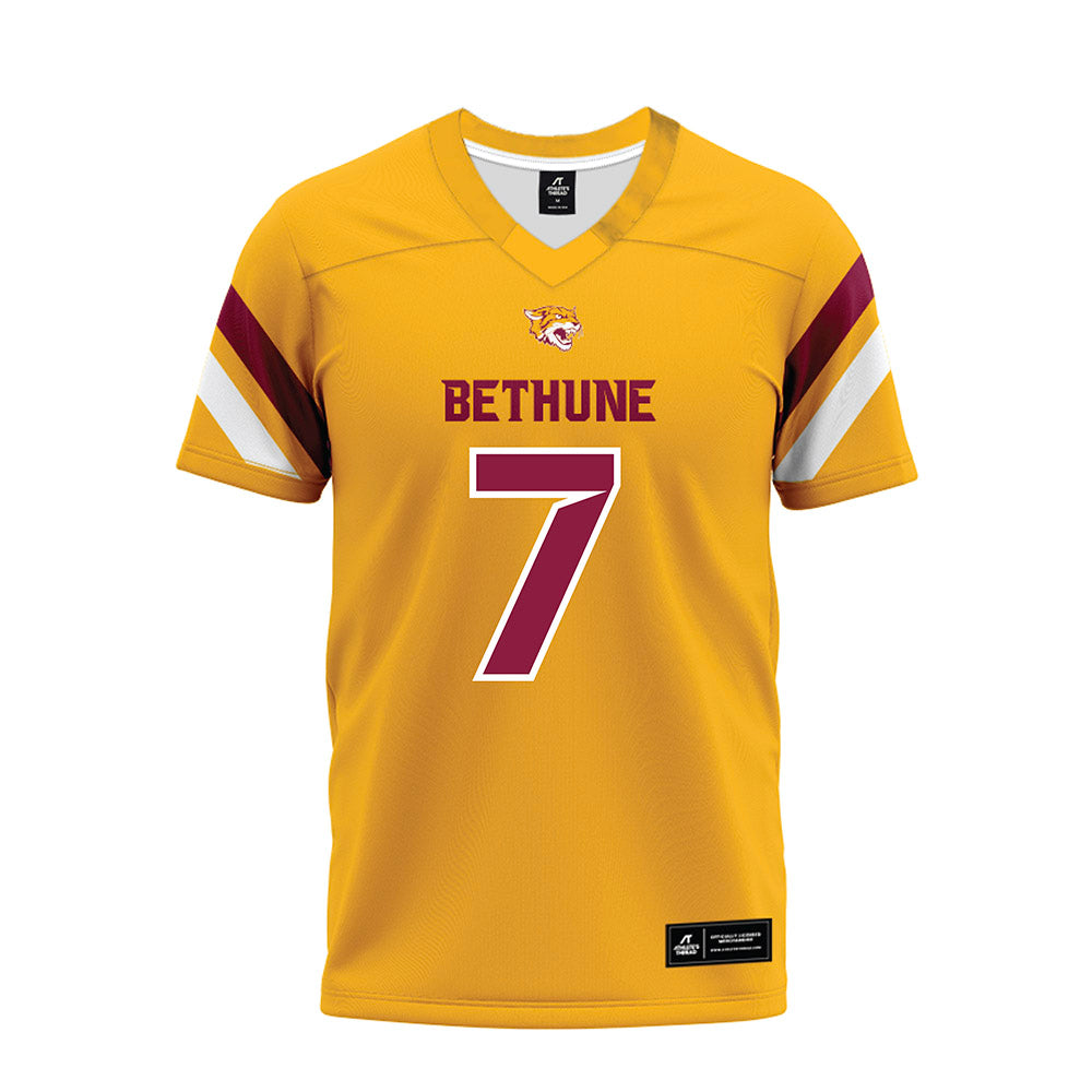 Bethune - NCAA Football : Stephen Sparrow - Gold Premium Football Jersey-0