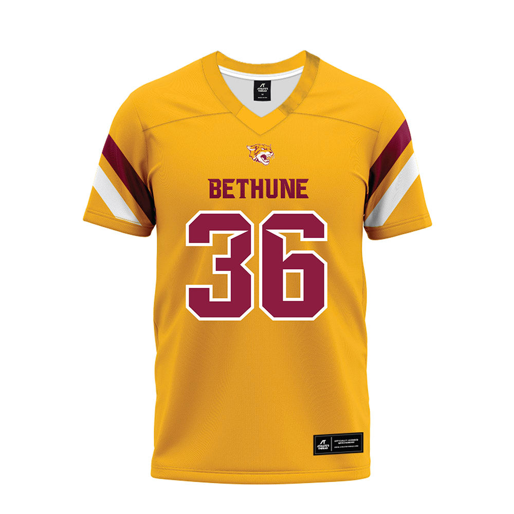 Bethune - NCAA Football : Micheal Walker - Gold Premium Football Jersey-0