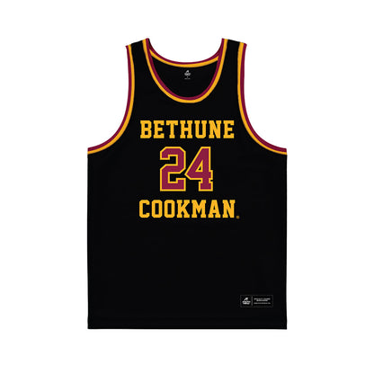 Bethune - NCAA Women's Basketball : Dariasia Pitts - Black Basketball Jersey-0