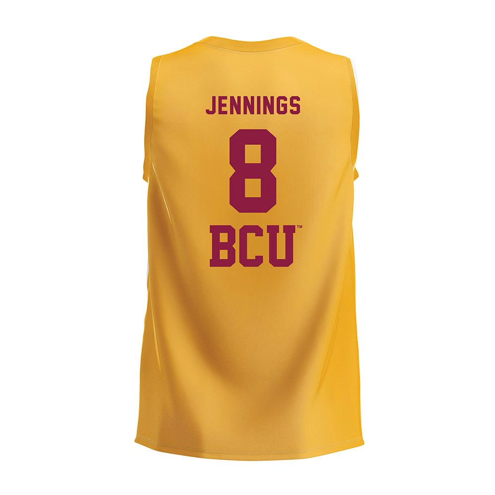 Bethune - NCAA Women's Volleyball : Amya Jennings - Gold Volleyball Jersey-1