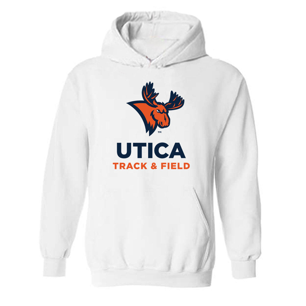 Utica - NCAA Men's Track & Field : Harley Hugunine - Classic Shersey Hooded Sweatshirt-0