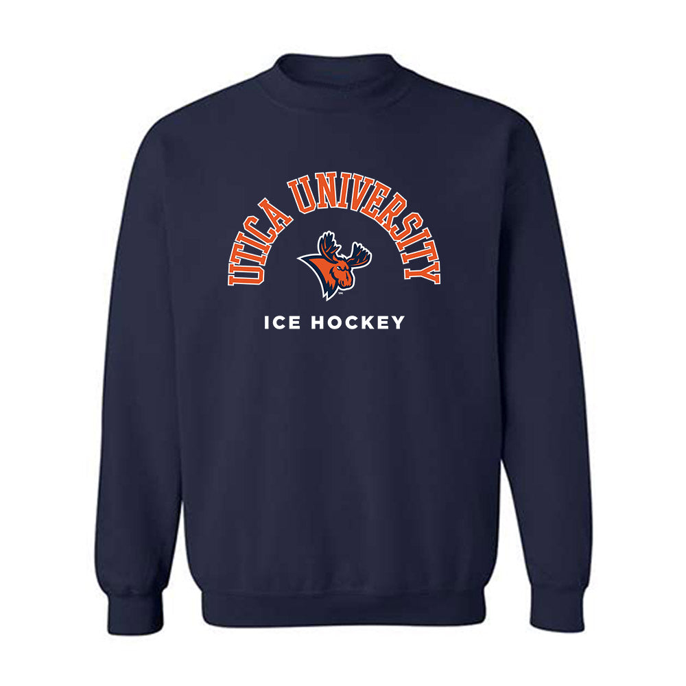 Utica - NCAA Men's Ice Hockey : Isaac Barrett - Classic Shersey Crewneck Sweatshirt-0