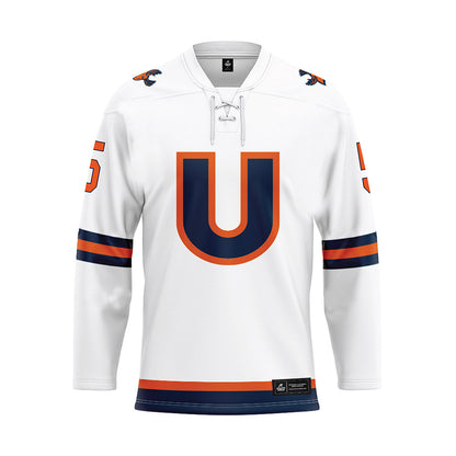 Utica - NCAA Men's Ice Hockey : Isaac Barrett - Hockey Jersey-0