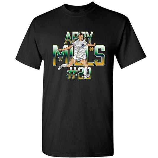 Notre Dame - NCAA Women's Soccer : Abby Mills - Player Collage T-Shirt-0