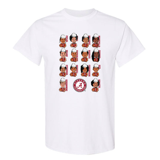 Alabama - NCAA Men's Basketball : - Emoji Style Team Caricature T-Shirt-0
