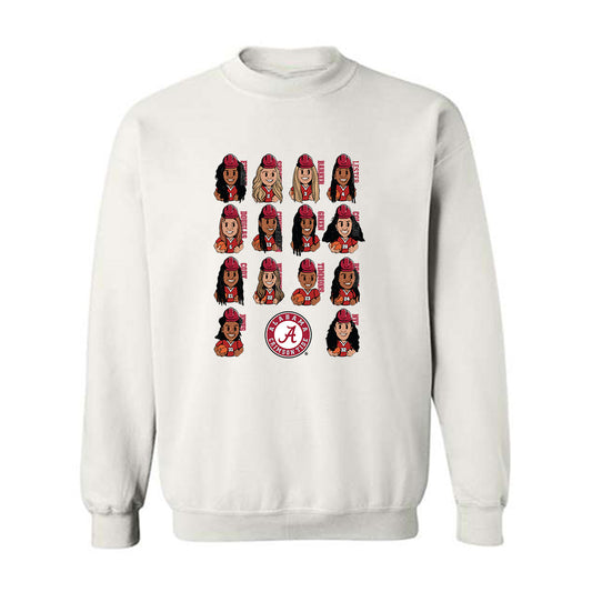 Alabama - NCAA Women's Basketball : - Team Caricature Crewneck Sweatshirt-0