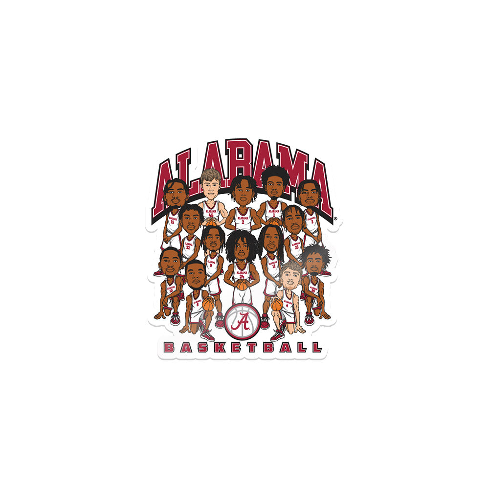 Alabama - NCAA Men's Basketball : - Team Caricature Sticker-0