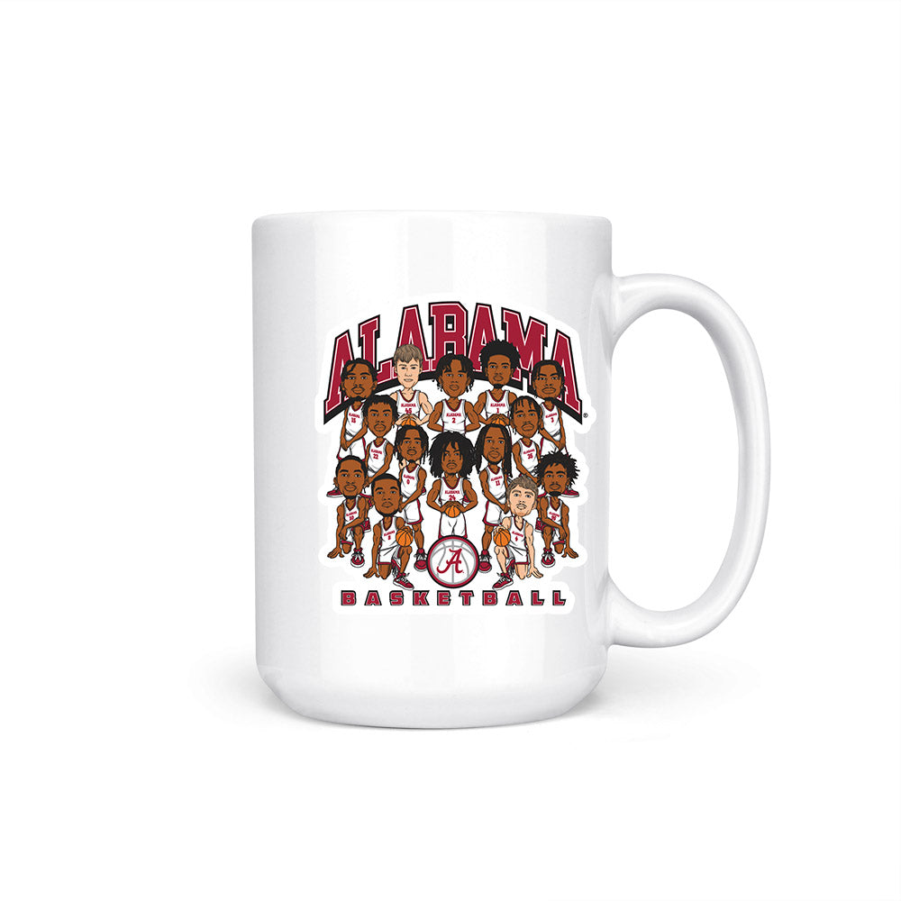 Alabama - NCAA Men's Basketball : - Team Caricature Coffee Mug-0