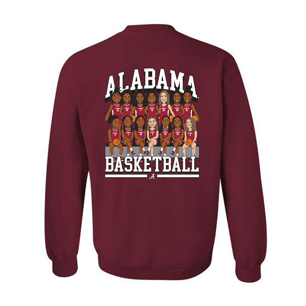 Alabama - NCAA Women's Basketball : - Caricature Crewneck Sweatshirt-1