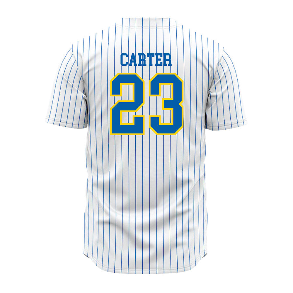 Southeastern - NCAA Baseball : Tanner Carter - White Pinstripe Jersey-1