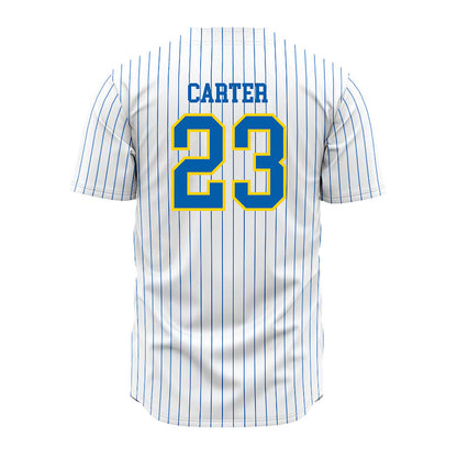 Southeastern - NCAA Baseball : Tanner Carter - White Pinstripe Jersey-1