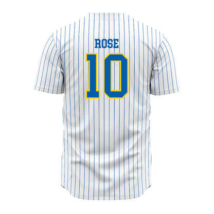 Southeastern - NCAA Baseball : Logan Rose - White Pinstripe Jersey-1