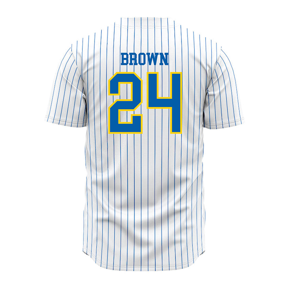 Southeastern - NCAA Baseball : David Brown - White Pinstripe Jersey-1